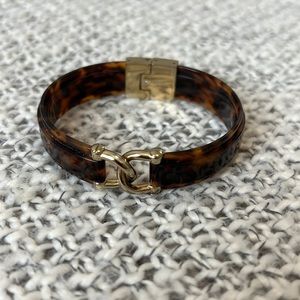 Women’s Fossil Tortoise & Gold Bangle Bracelet